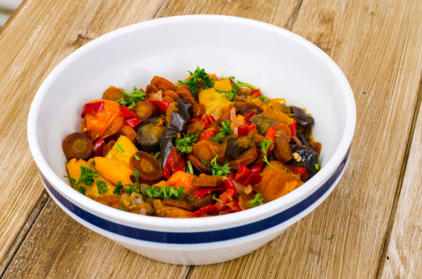 Moroccan-Spiced Eggplant and Tomato Stew
